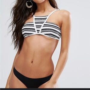 Minkpink Show Your Stripes Bikini Top NWT